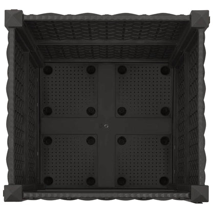 Gartenpflanzer 40 X 40 X 44 Cm Pp Schwarz