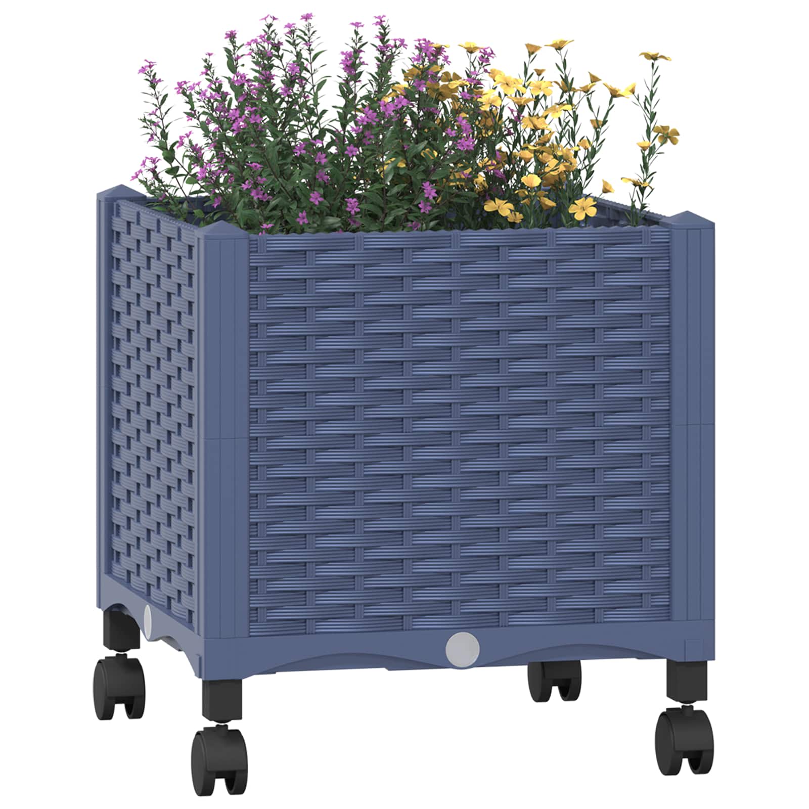Gartenpflanzer 40 X 40 X 48 Cm Pp Blaugrau