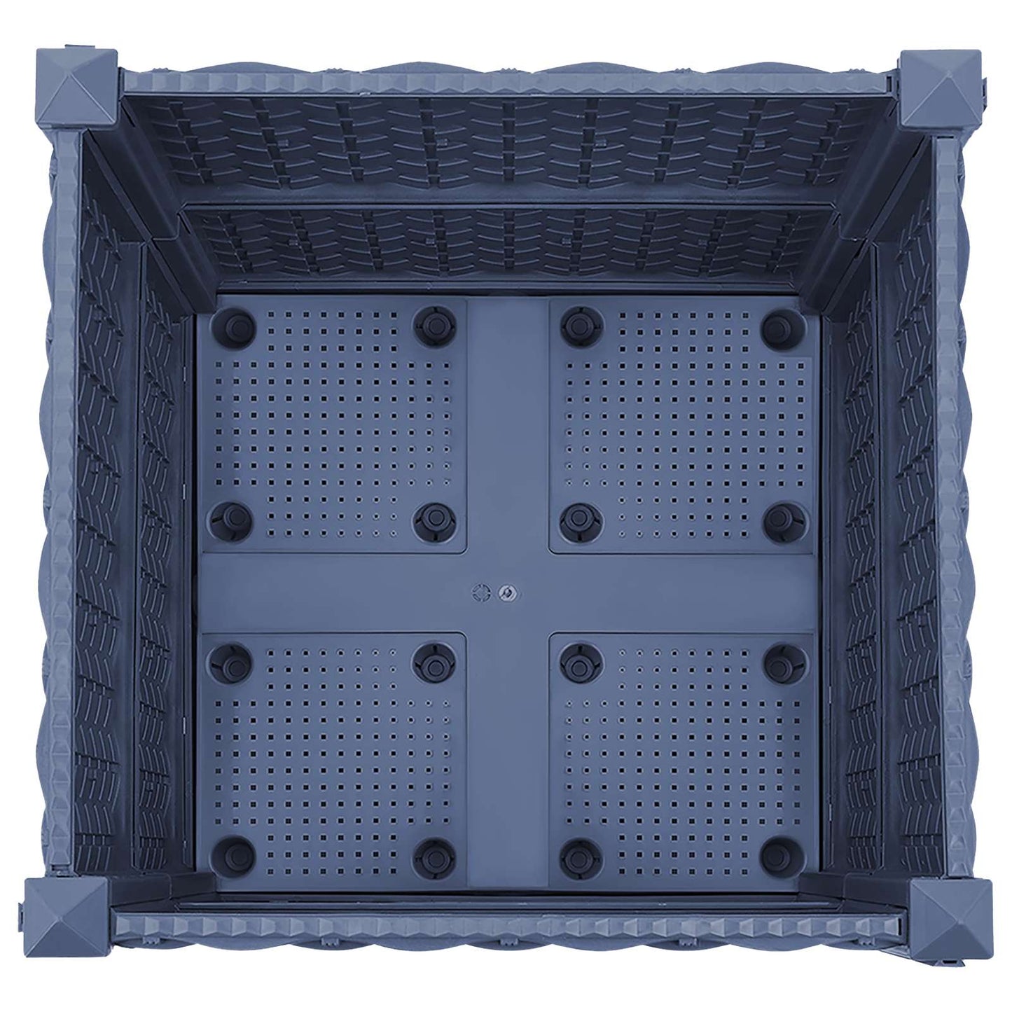 Gartenpflanzer 40 X 40 X 48 Cm Pp Blaugrau