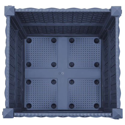 Gartenpflanzer 40 X 40 X 48 Cm Pp Blaugrau