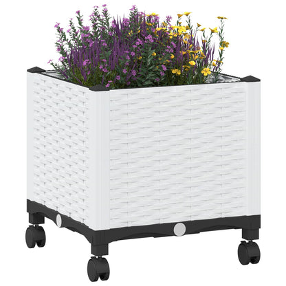 Gartenpflanzer 40 X 40 X 48 Cm Pp Weiß