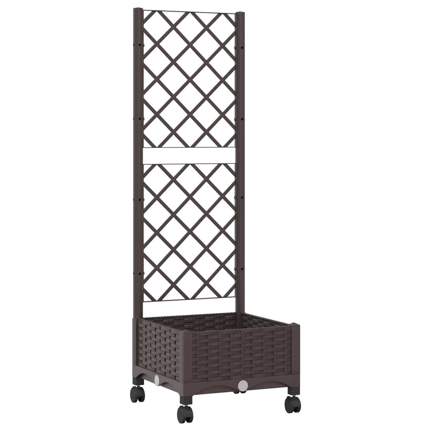 Pflanzkübel Mit Spalier Und Rädern 40 X 40 X 131,5 Cm Pp