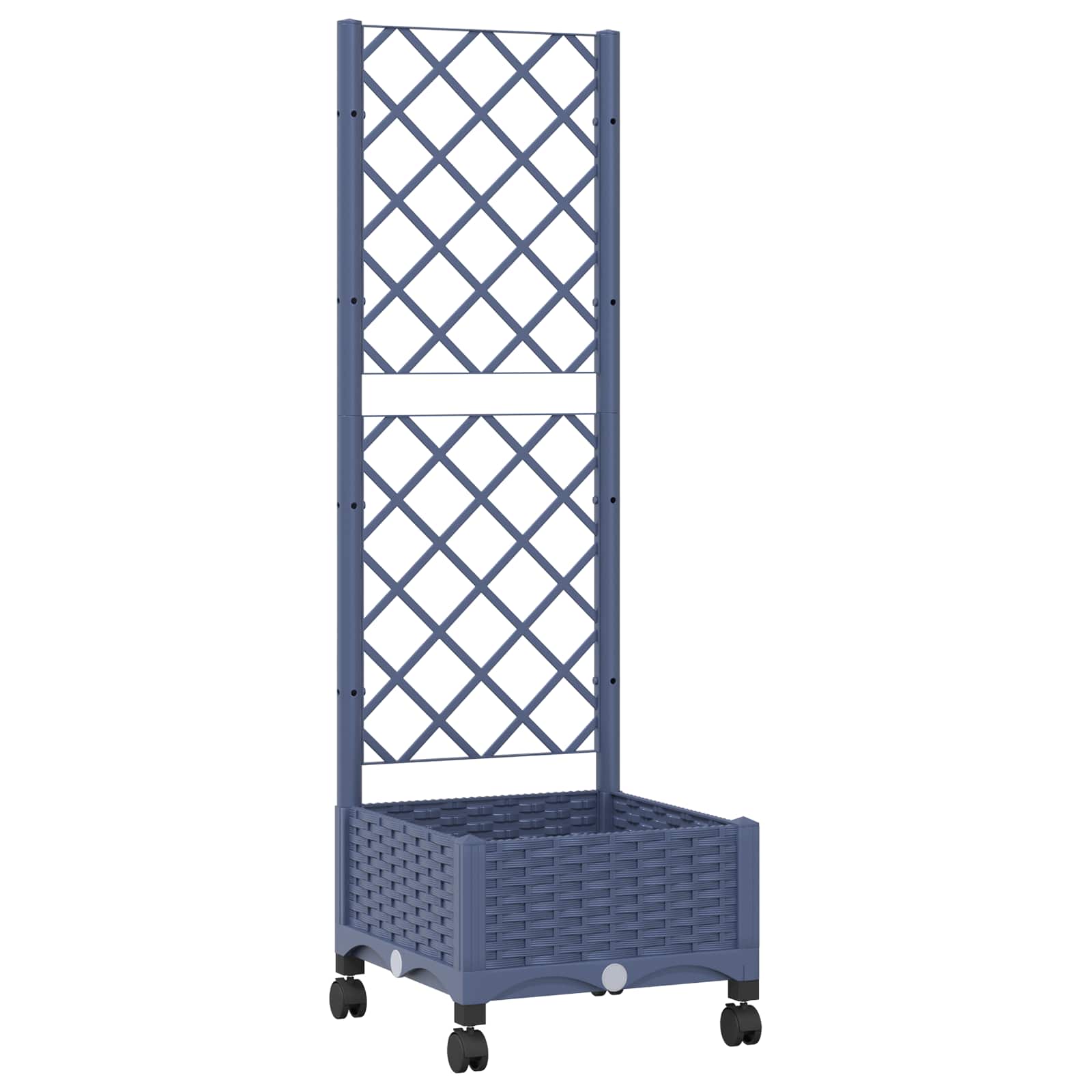 Pflanzkübel Mit Spalier Und Rädern 40 X 40 X 131,5 Cm