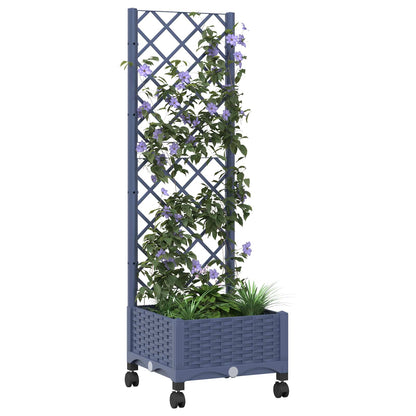 Pflanzkübel Mit Spalier Und Rädern 40 X 40 X 131,5 Cm