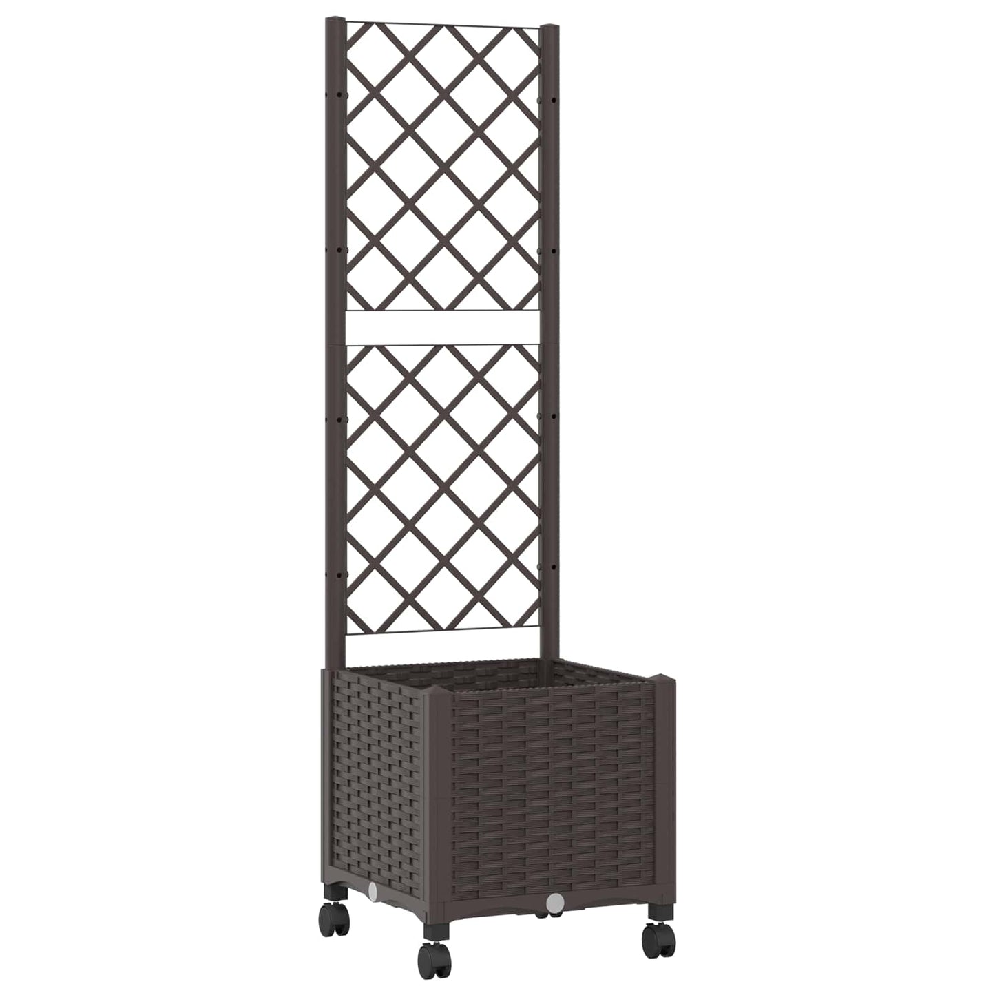 Pflanzkübel Mit Spalier Und Rädern 40 X 40 X 146 Cm Pp