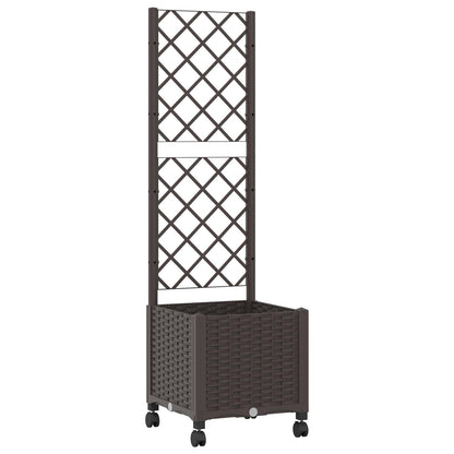 Pflanzkübel Mit Spalier Und Rädern 40 X 40 X 146 Cm Pp