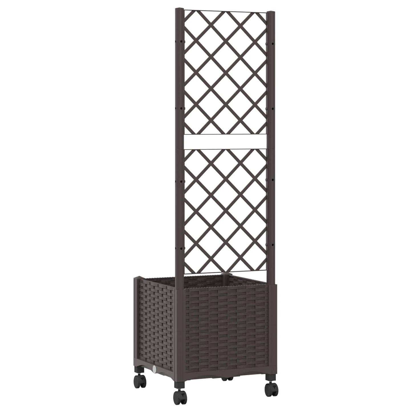 Pflanzkübel Mit Spalier Und Rädern 40 X 40 X 146 Cm Pp