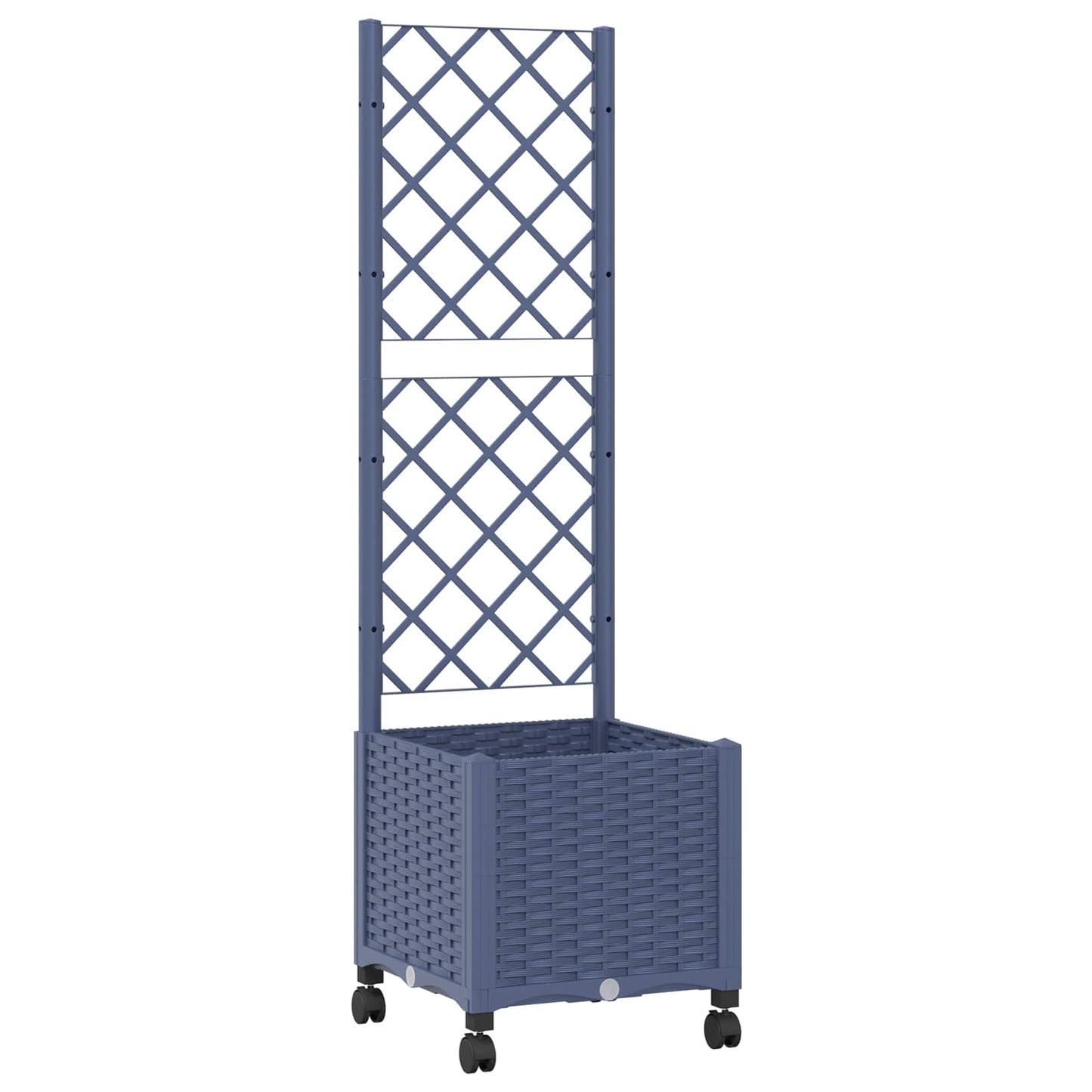 Pflanzkübel Mit Spalier Und Rädern 40 X 40 X 146 Cm Pp