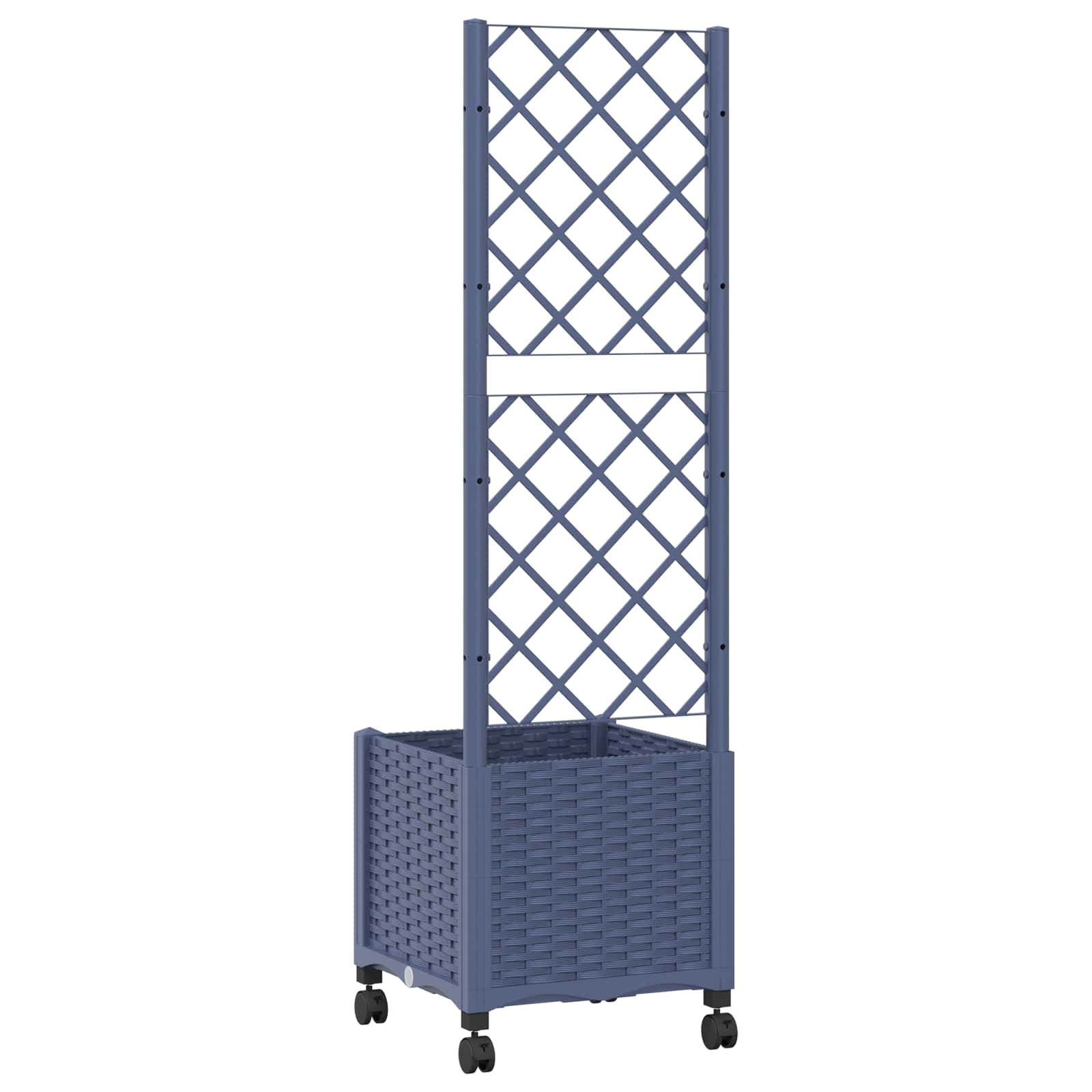 Pflanzkübel Mit Spalier Und Rädern 40 X 40 X 146 Cm Pp