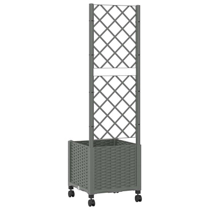 Pflanzkübel Mit Spalier Und Rädern 40 X 40 X 146 Cm Pp