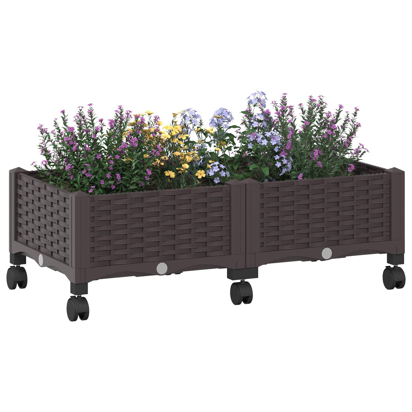 Gartenpflanzer 80 X 40 X 29 Cm Pp Braun
