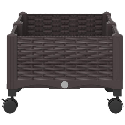 Gartenpflanzer 80 X 40 X 29 Cm Pp Braun