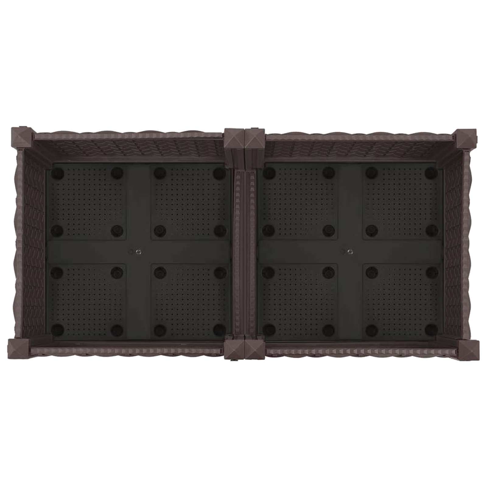 Gartenpflanzer 80 X 40 X 29 Cm Pp Braun