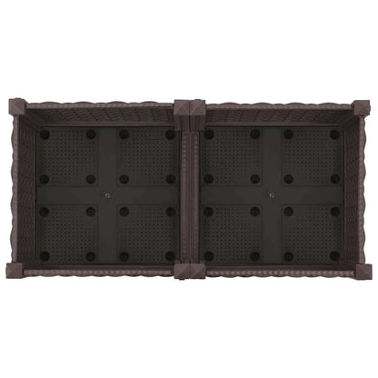 Gartenpflanzer 80 X 40 X 29 Cm Pp Braun