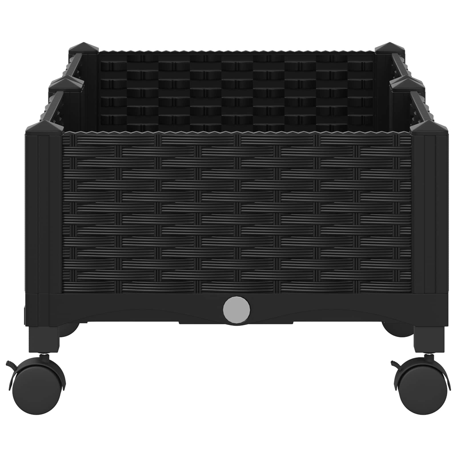 Gartenpflanzer 80 X 40 X 29 Cm Pp Schwarz