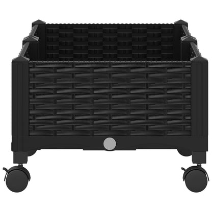 Gartenpflanzer 80 X 40 X 29 Cm Pp Schwarz