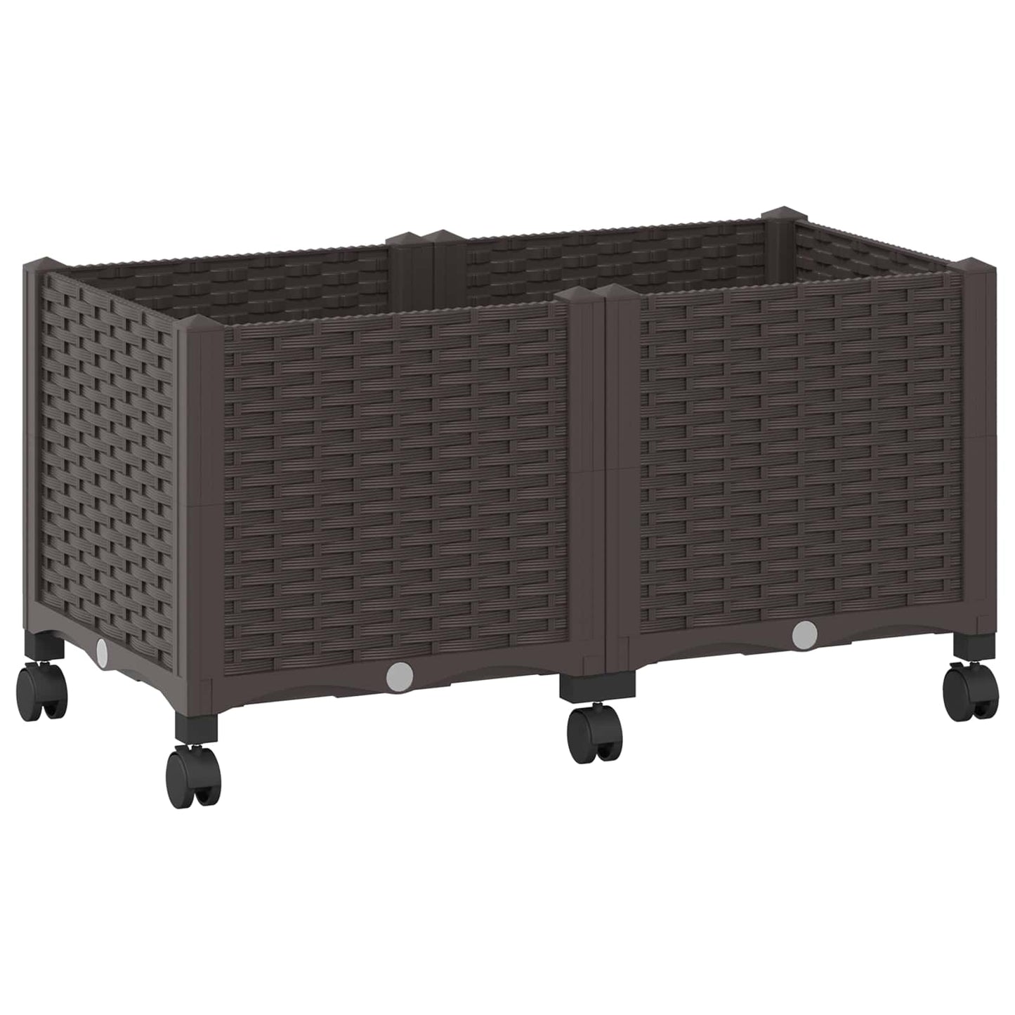 Gartenpflanzer 80 X 40 X 44 Cm Pp Braun