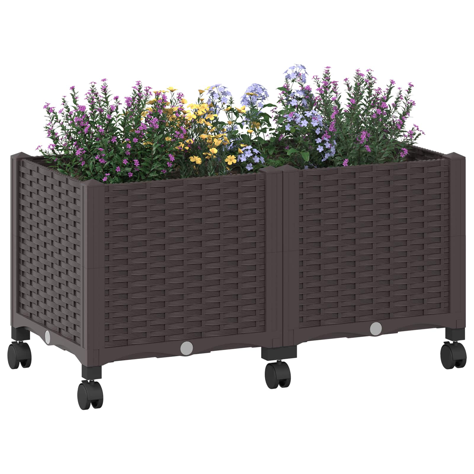 Gartenpflanzer 80 X 40 X 44 Cm Pp Braun
