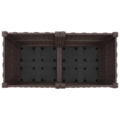 Gartenpflanzer 80 X 40 X 44 Cm Pp Braun
