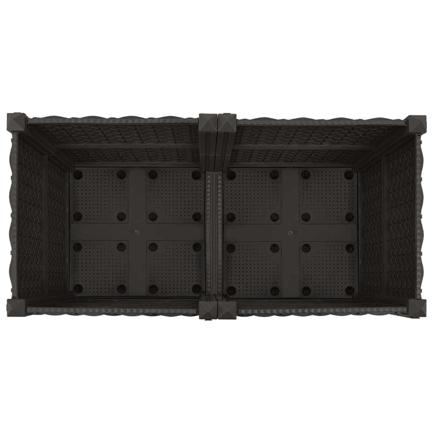 Gartenpflanzer 80 X 40 X 44 Cm Pp Schwarz