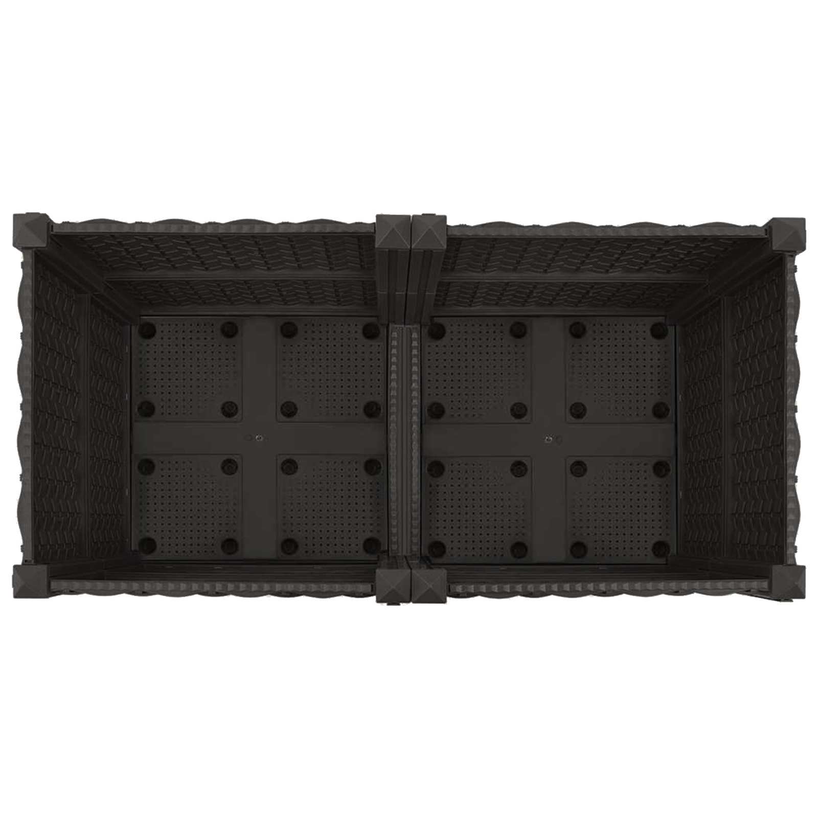 Gartenpflanzer 80 X 40 X 44 Cm Pp Schwarz