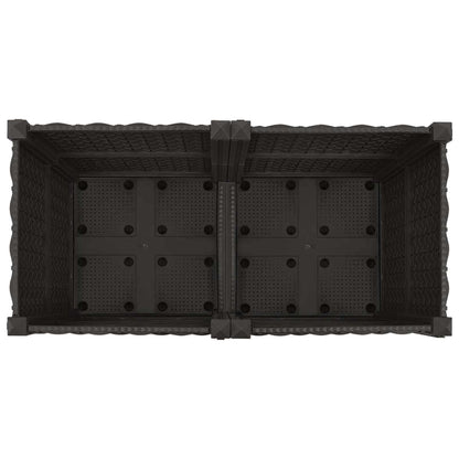 Gartenpflanzer 80 X 40 X 44 Cm Pp Schwarz