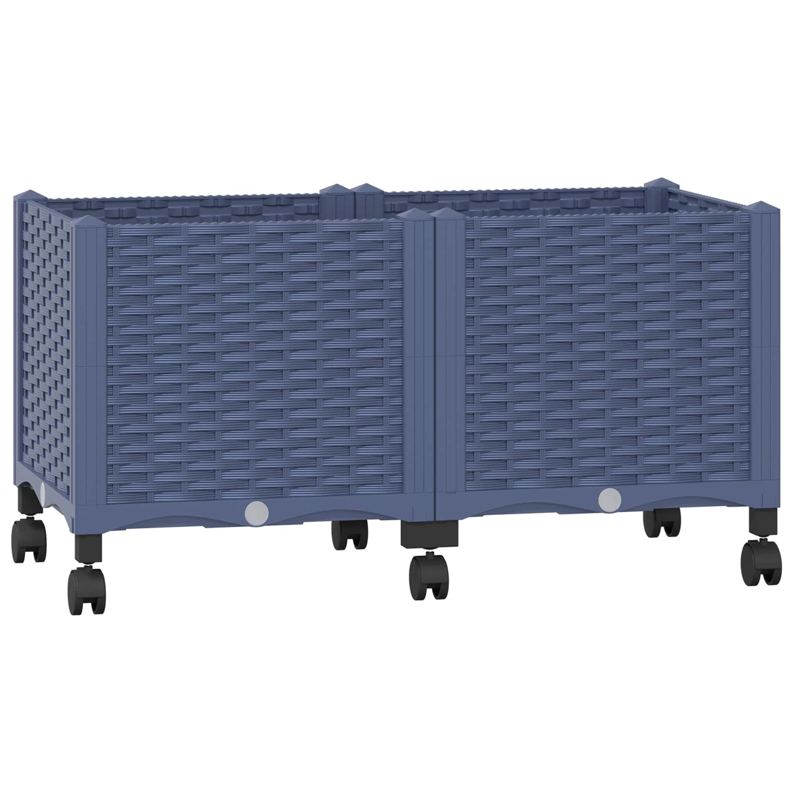 Gartenpflanzer 80 X 40 X 48 Cm Pp Blaugrau
