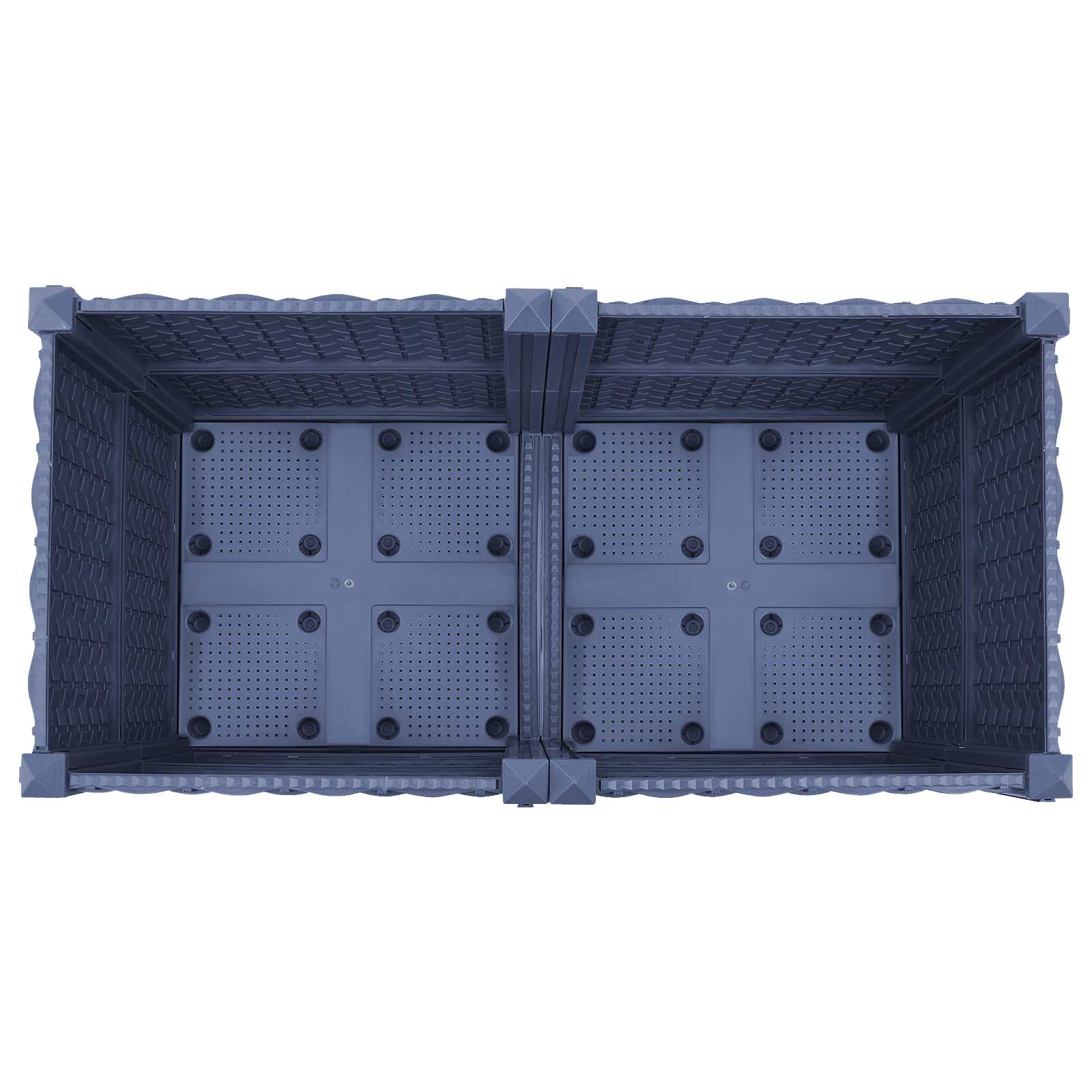 Gartenpflanzer 80 X 40 X 48 Cm Pp Blaugrau