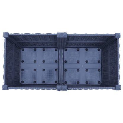 Gartenpflanzer 80 X 40 X 48 Cm Pp Blaugrau