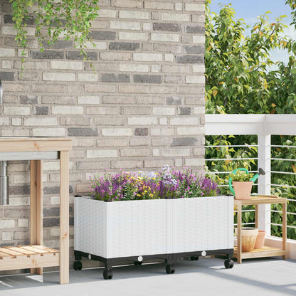 Gartenpflanzer 80 X 40 X 48 Cm Pp Weiß