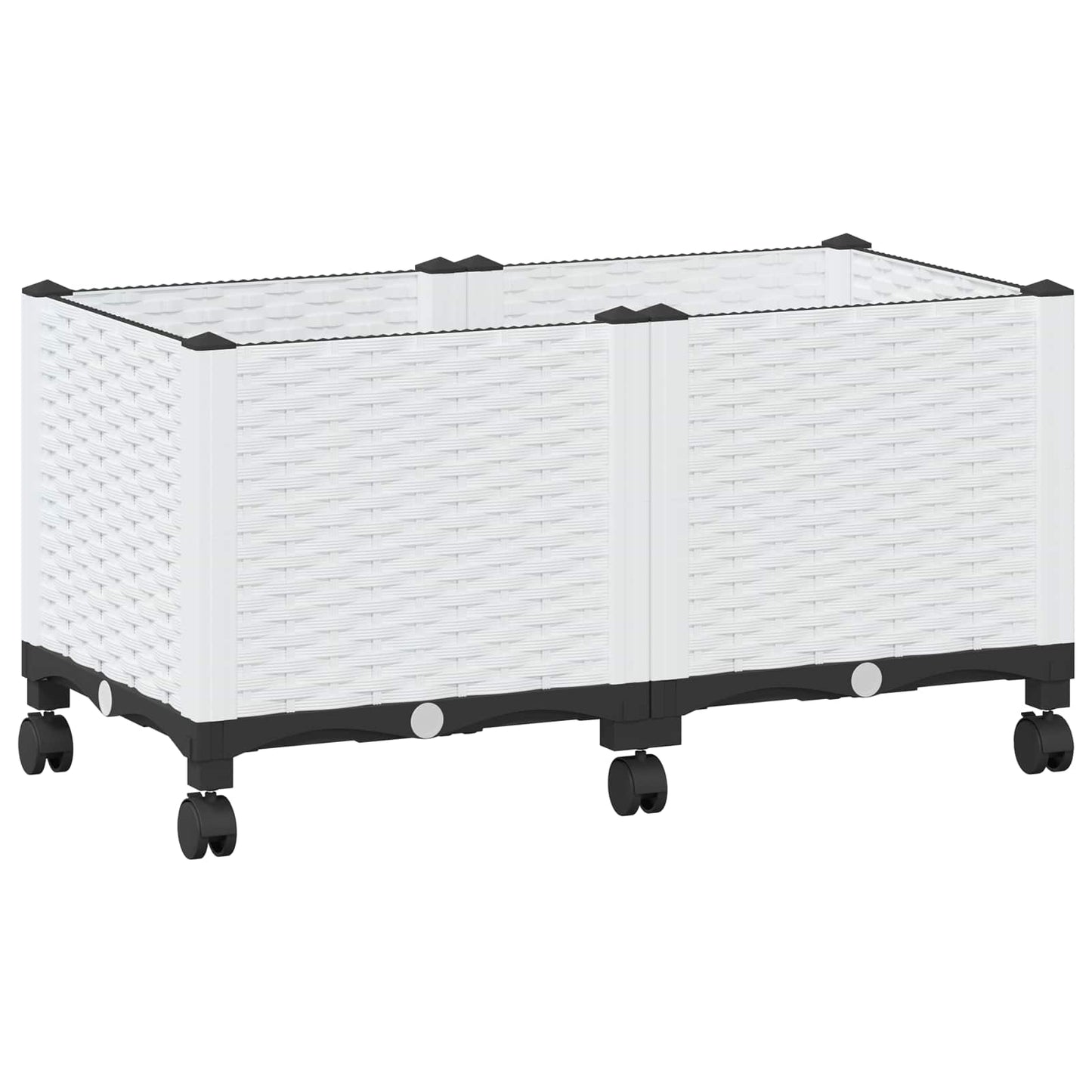 Gartenpflanzer 80 X 40 X 48 Cm Pp Weiß