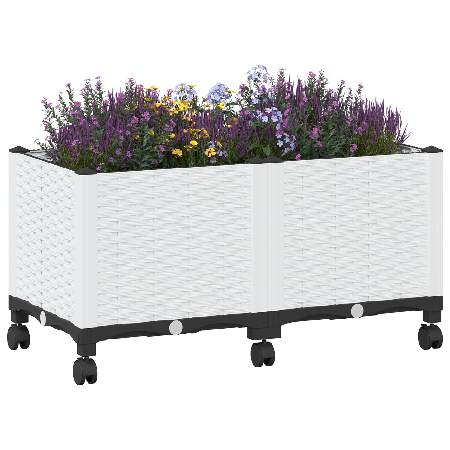 Gartenpflanzer 80 X 40 X 48 Cm Pp Weiß