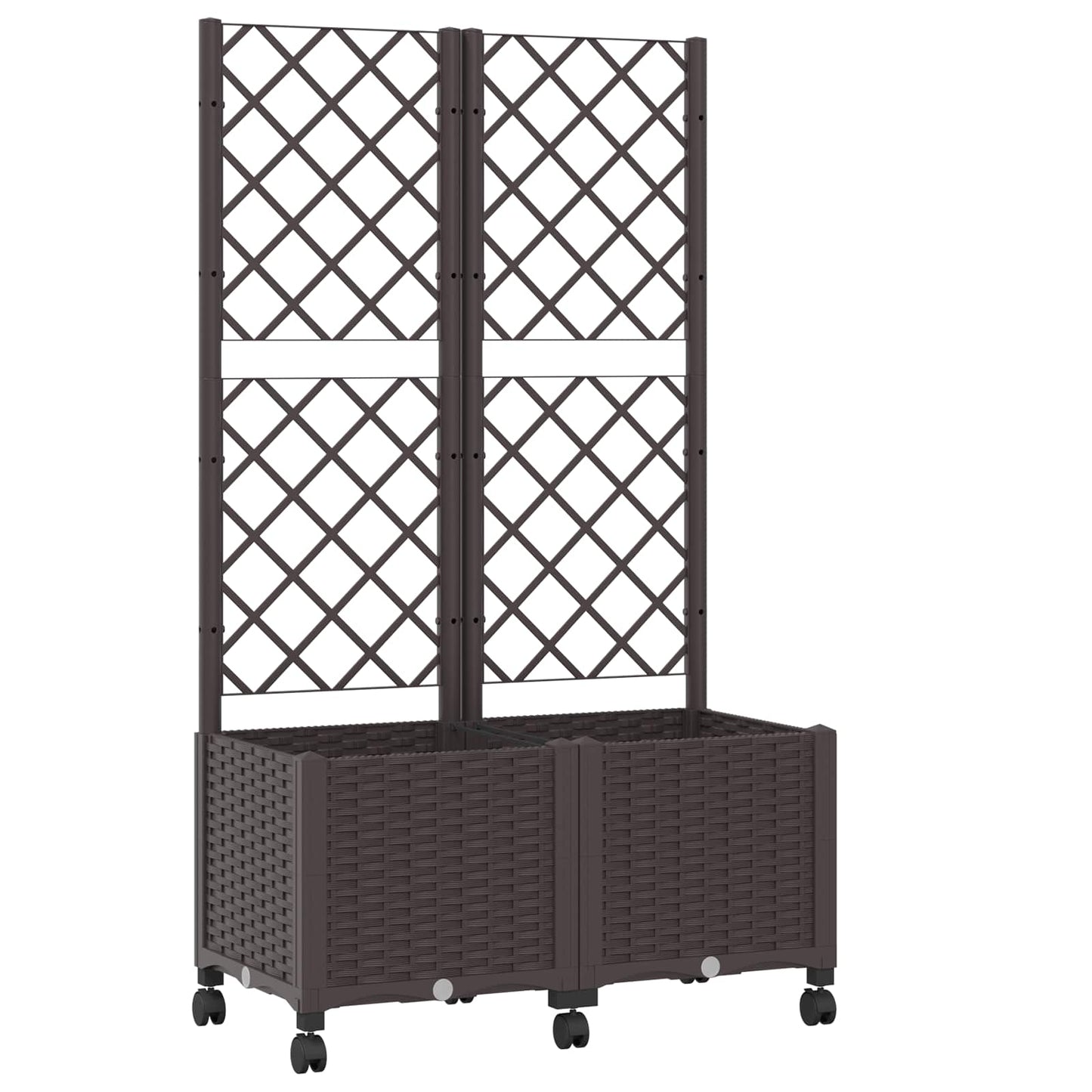 Pflanzkübel Mit Spalier Und Rädern 80 X 40 X 146 Cm Pp