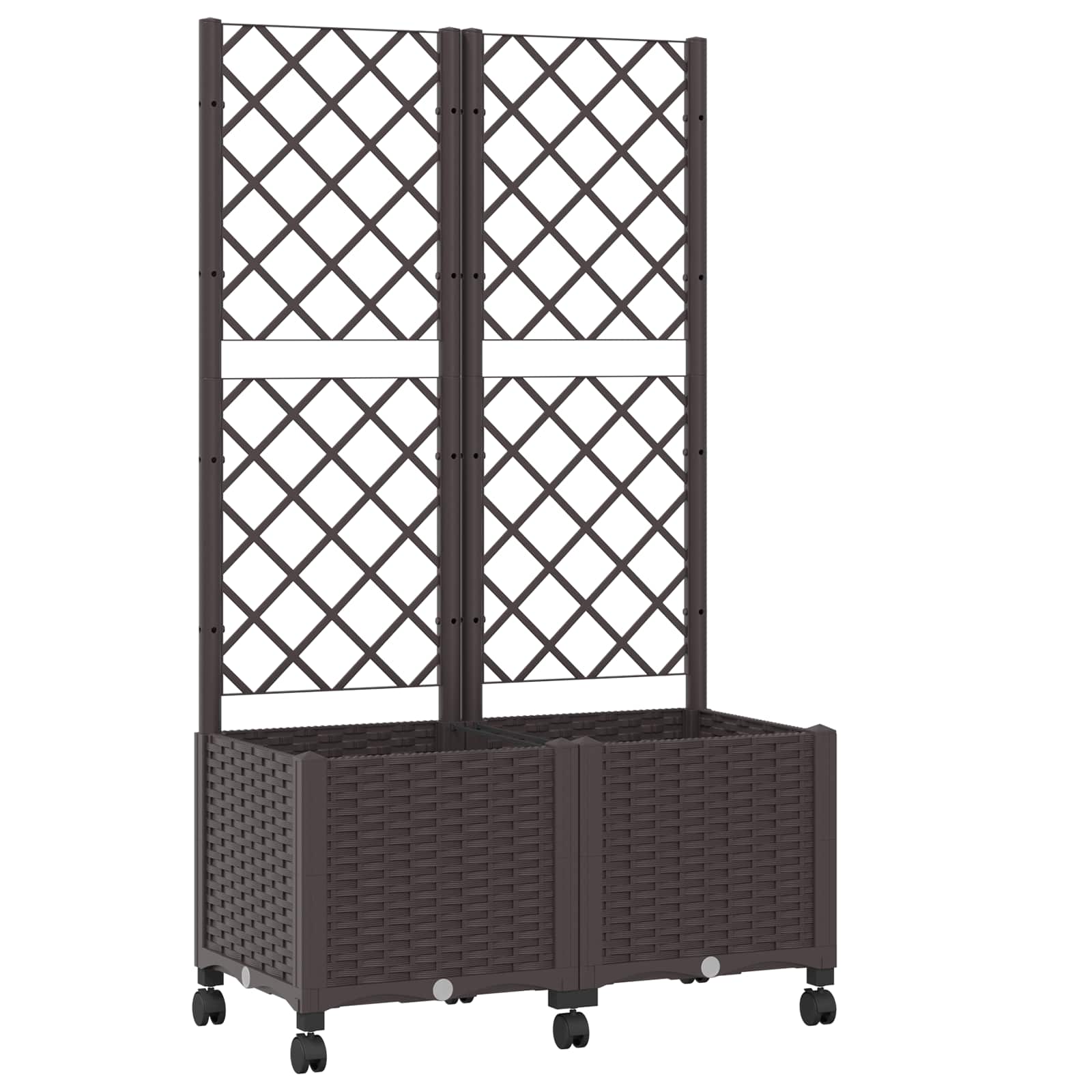 Pflanzkübel Mit Spalier Und Rädern 80 X 40 X 146 Cm Pp