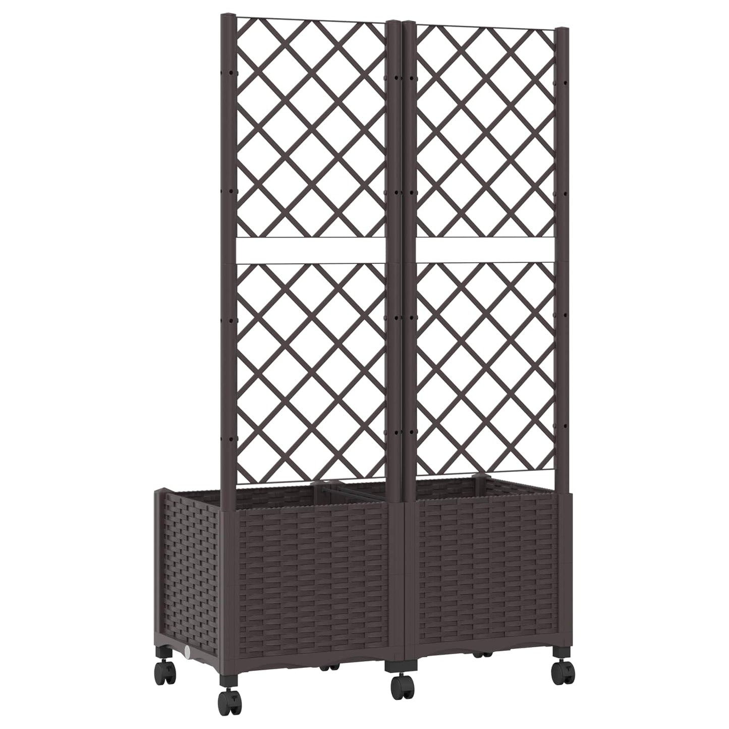 Pflanzkübel Mit Spalier Und Rädern 80 X 40 X 146 Cm Pp