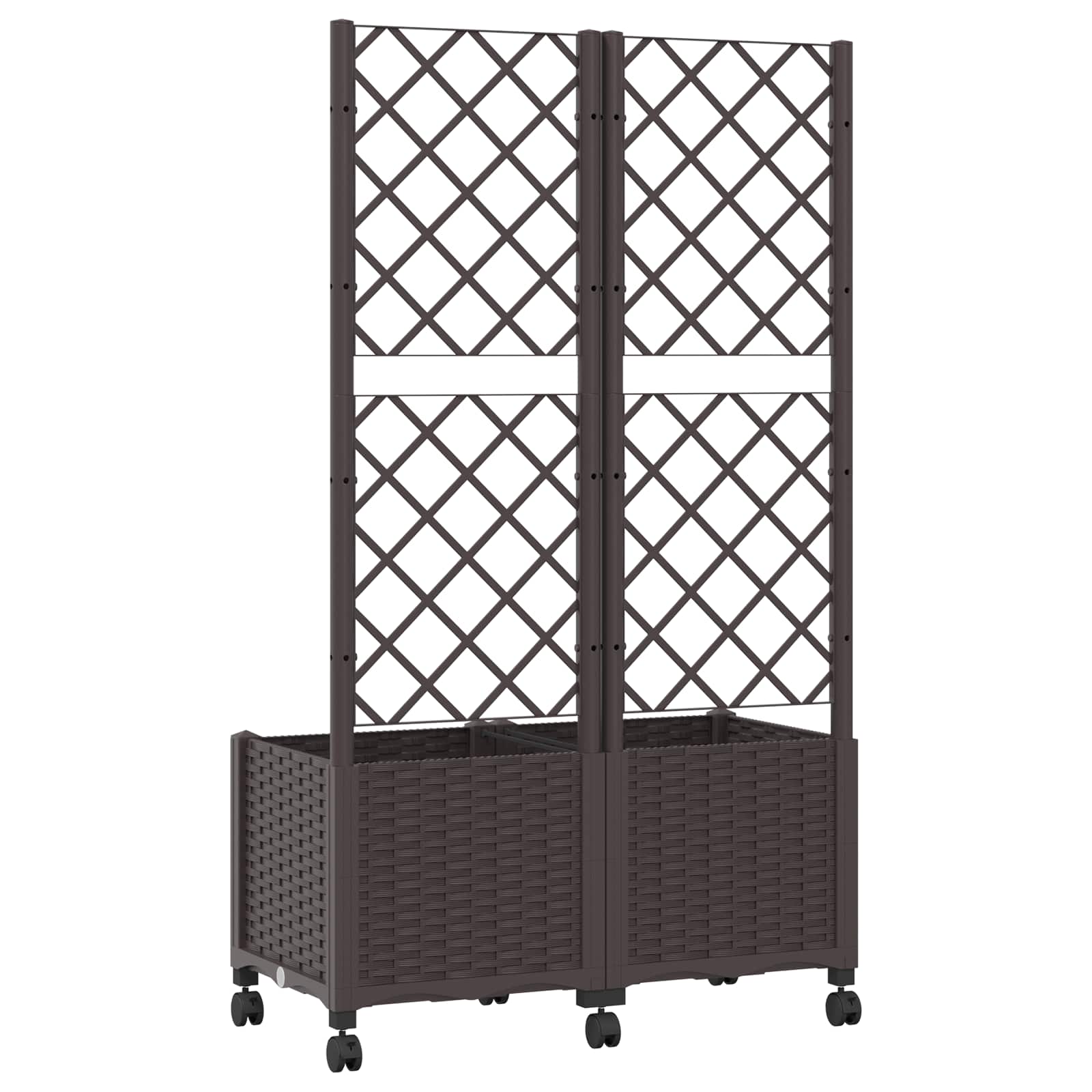 Pflanzkübel Mit Spalier Und Rädern 80 X 40 X 146 Cm Pp