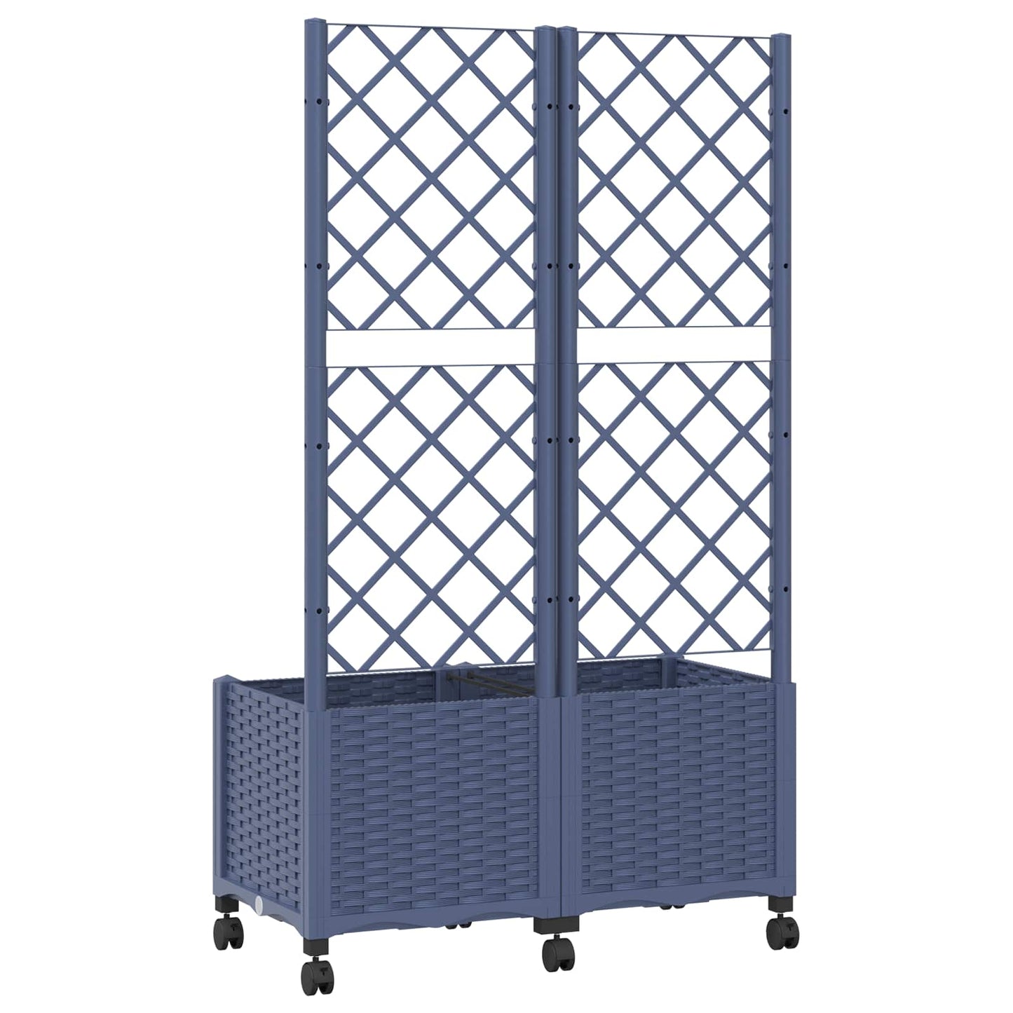 Pflanzkübel Mit Spalier Und Rädern 80 X 40 X 146 Cm Pp