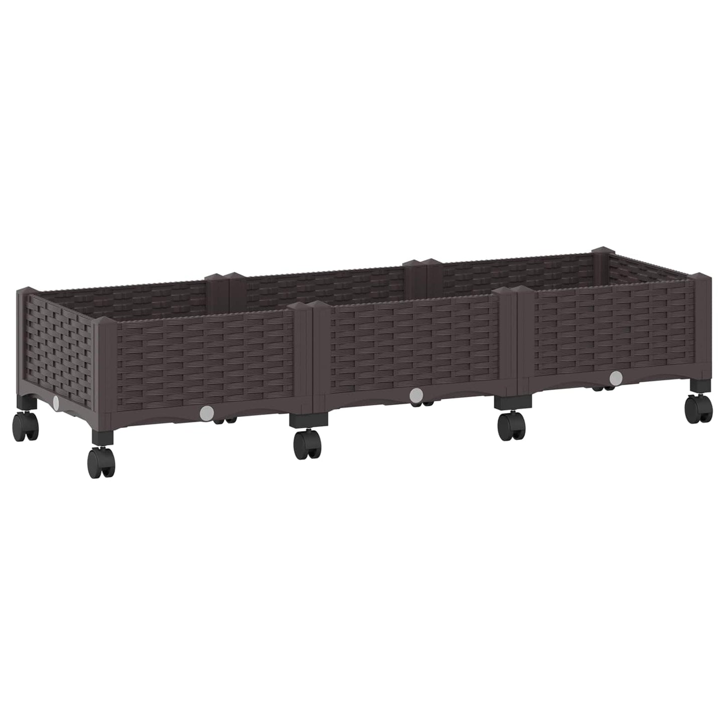 Gartenpflanzer 120 X 40 X 29 Cm Pp Braun
