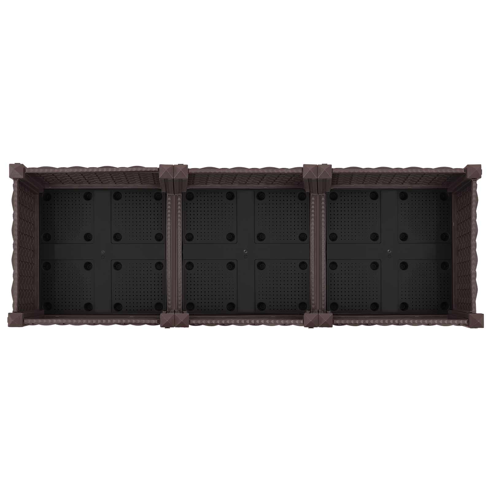 Gartenpflanzer 120 X 40 X 29 Cm Pp Braun