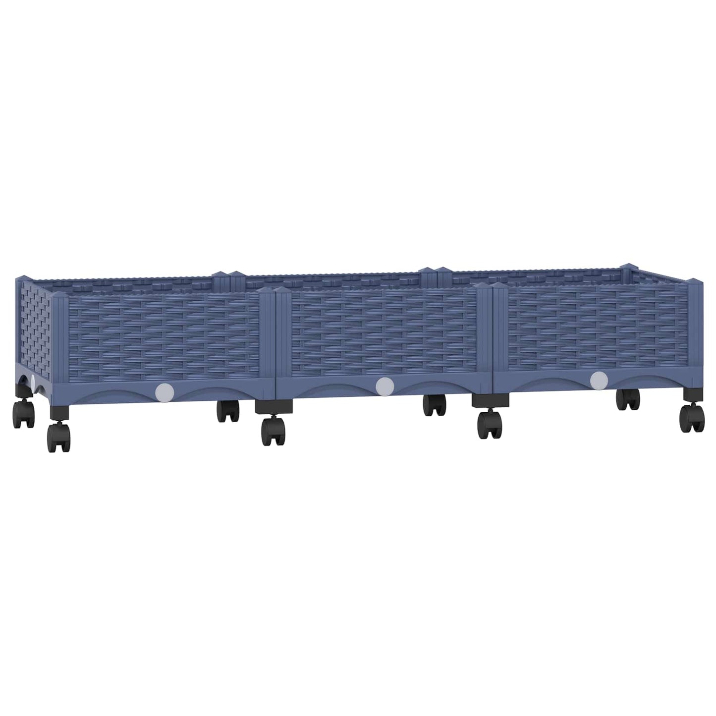 Gartenpflanzer 120 X 40 X 33 Cm Pp Blaugrau