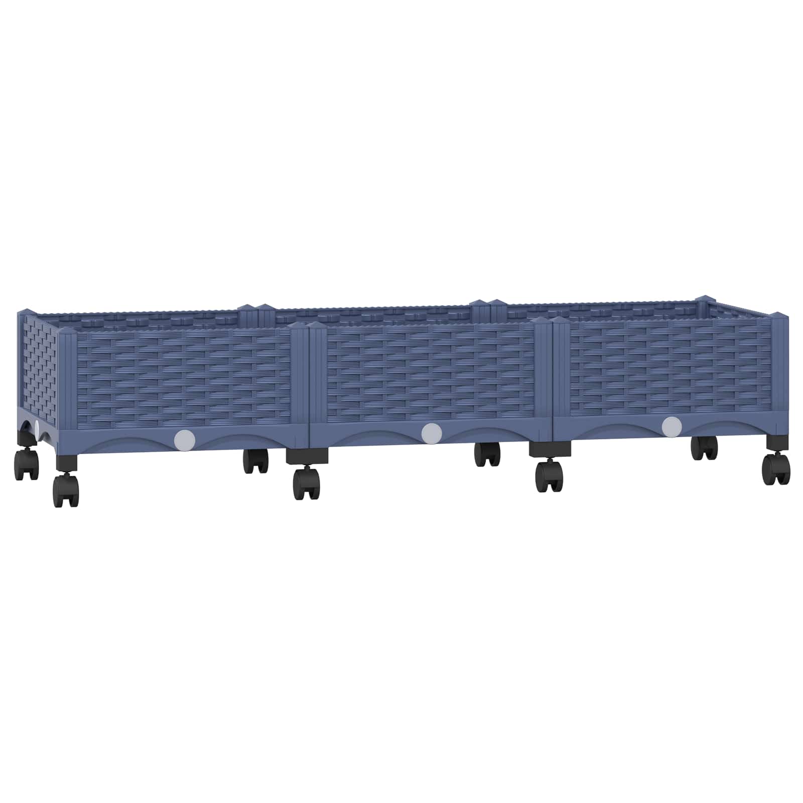 Gartenpflanzer 120 X 40 X 33 Cm Pp Blaugrau