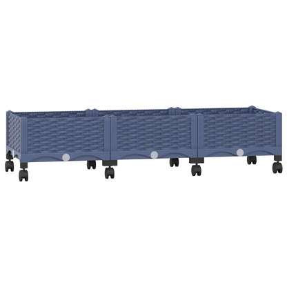 Gartenpflanzer 120 X 40 X 33 Cm Pp Blaugrau