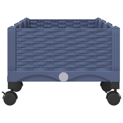 Gartenpflanzer 120 X 40 X 33 Cm Pp Blaugrau