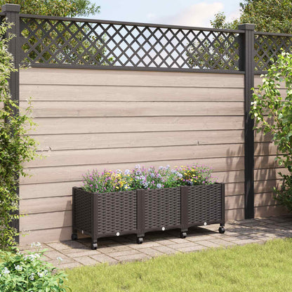 Gartenpflanzer 120 X 40 X 44 Cm Pp Braun