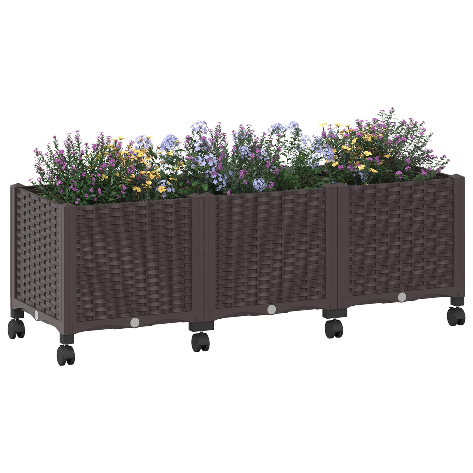 Gartenpflanzer 120 X 40 X 44 Cm Pp Braun