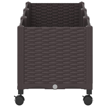 Gartenpflanzer 120 X 40 X 44 Cm Pp Braun