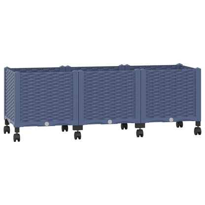 Gartenpflanzer 120 X 40 X 48 Cm Pp Blaugrau