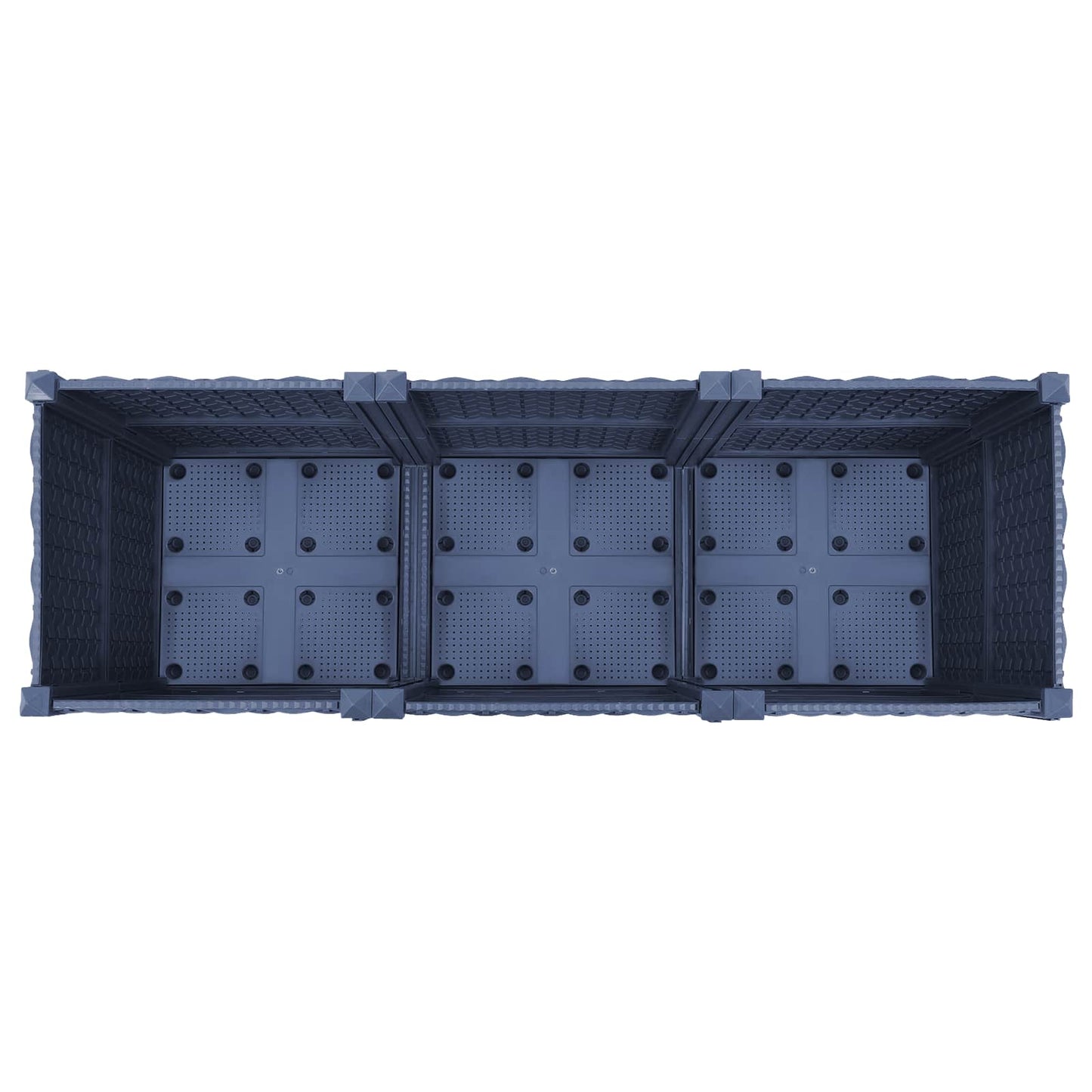 Gartenpflanzer 120 X 40 X 48 Cm Pp Blaugrau
