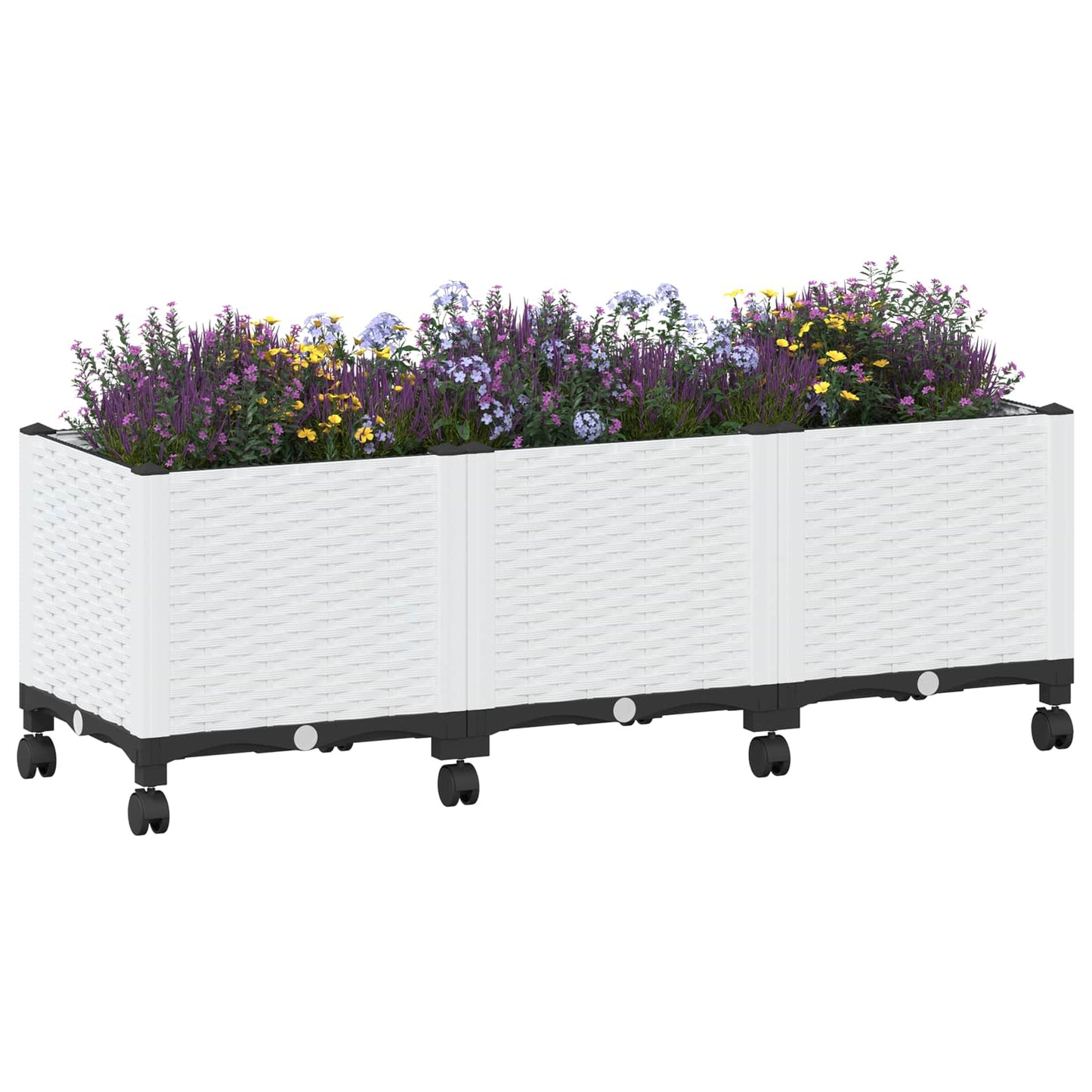 Gartenpflanzer 120 X 40 X 48 Cm Pp Weiß