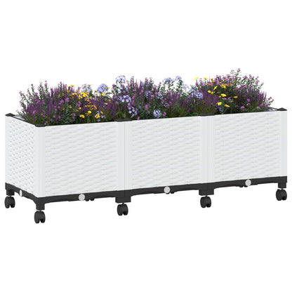Gartenpflanzer 120 X 40 X 48 Cm Pp Weiß